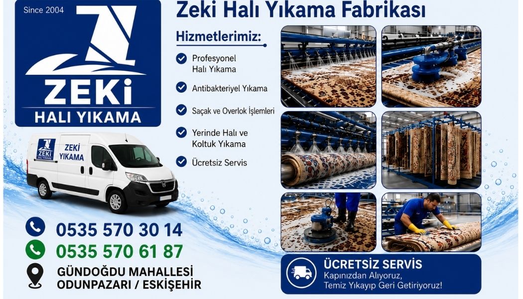 Odunpazarı Gündoğdu Mahallesi halı yıkama
